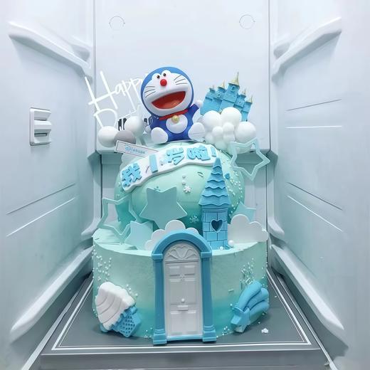 【双层叮当梦想乐园】叮当CAKE爆款儿童蛋糕-鲜果奶油蛋糕 商品图0