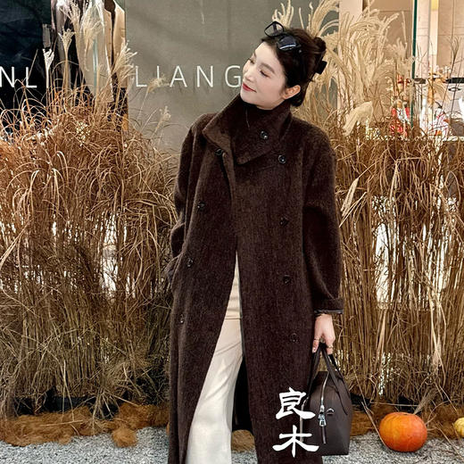 【特价不退换】【预售7天】良木礼羊毛大衣（腰带）（D2582128） 商品图1