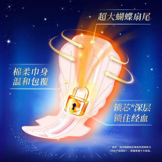 【小店自提】苏菲 超熟睡极薄款夜用卫生巾 420mm4片/包 商品图3