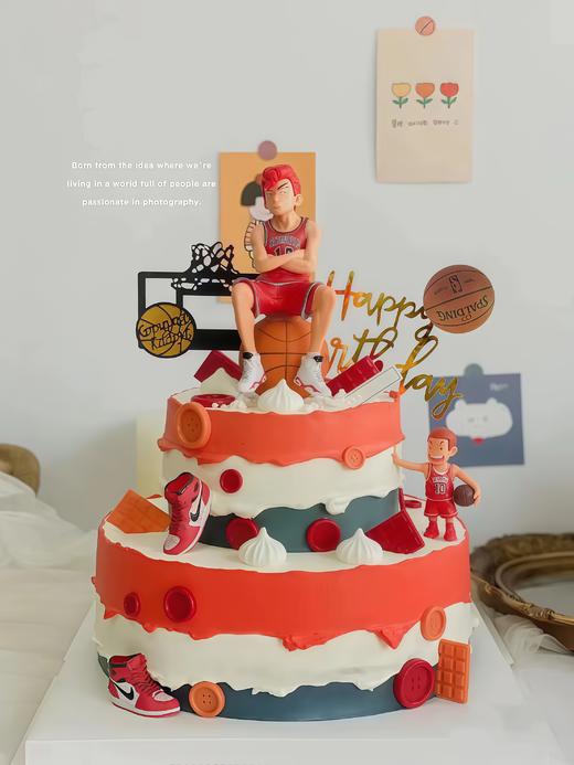 【双层灌篮高手】叮当CAKE爆款儿童蛋糕-鲜果奶油蛋糕 商品图0