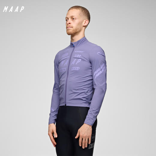 MAAP 男士 Drome 系列 防风防雨骑行夹克 苍鹭紫 商品图0