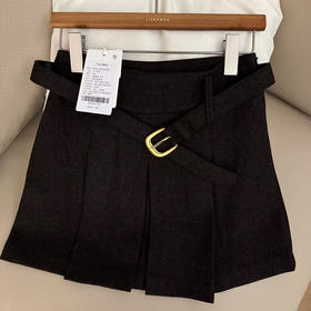 【特价不退不换】良木礼羊毛短裙(D25102287)