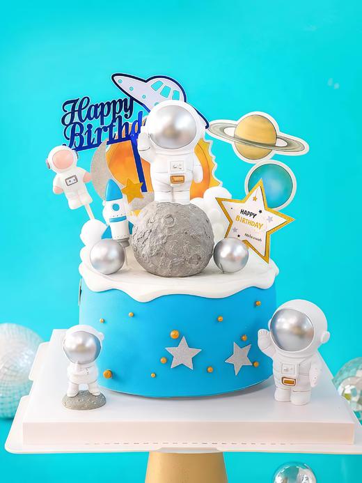 【梦想宇航员7】叮当CAKE爆款儿童蛋糕-鲜果奶油蛋糕 商品图0