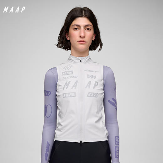 MAAP 女士 Drome 系列 防风防雨骑行马甲 冰雾灰 商品图0