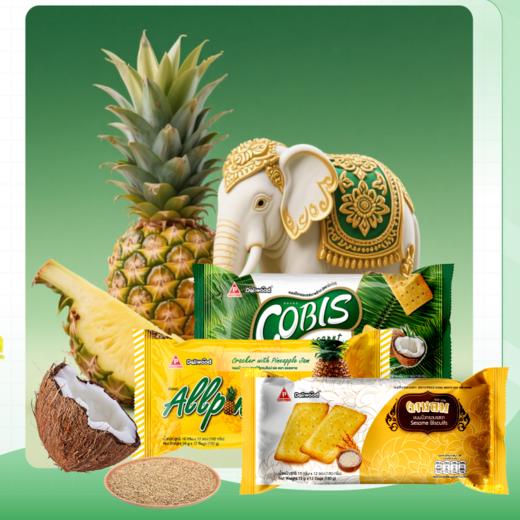 Deliwood德味森芝麻180g/菠萝果酱夹心饼干192g/椰子味饼干168g/152827/152828/152829  下午茶之选 商品图0