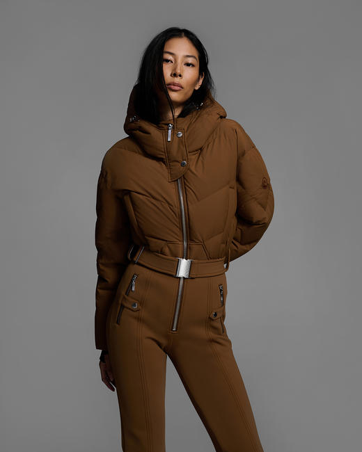 Cordova - Ajax Ski Suit - Sepia - 女装 - 连体滑雪服 - 深褐色 商品图5