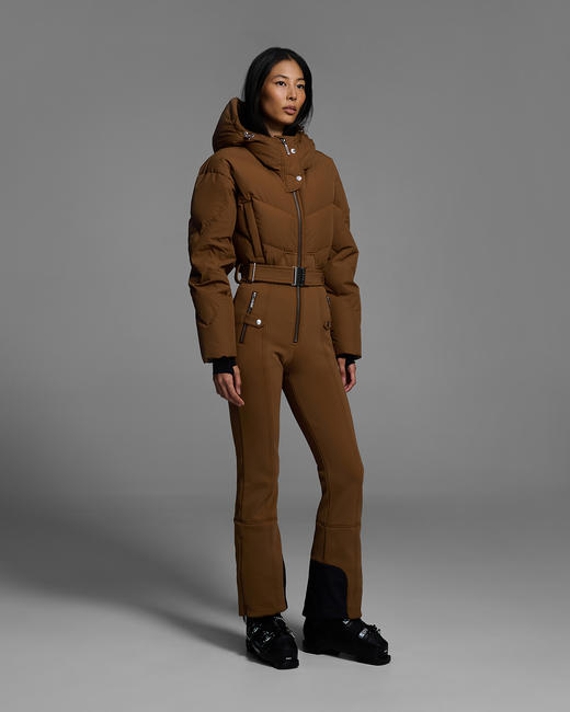 Cordova - Ajax Ski Suit - Sepia - 女装 - 连体滑雪服 - 深褐色 商品图0