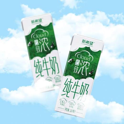 【新品尝鲜31.5/箱】新希望云致浓纯牛奶200ML 商品图1