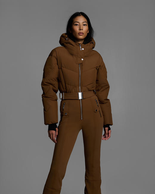 Cordova - Ajax Ski Suit - Sepia - 女装 - 连体滑雪服 - 深褐色 商品图3