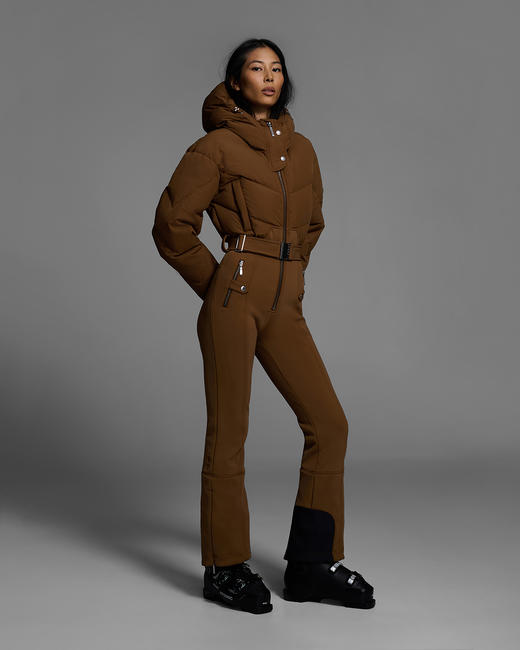 Cordova - Ajax Ski Suit - Sepia - 女装 - 连体滑雪服 - 深褐色 商品图2