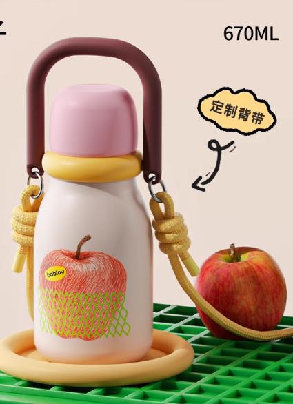 花伴森MB6941 bablov Fruit果果提手保温杯670ml 商品图0