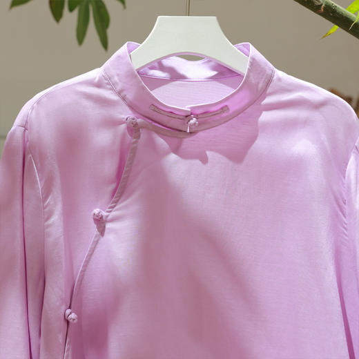 【抖音专属】新中式衬衣（25810144-樱花） 商品图1