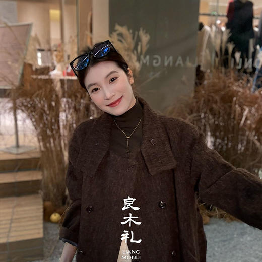 【特价不退换】【预售7天】良木礼羊毛大衣（腰带）（D2582128） 商品图0