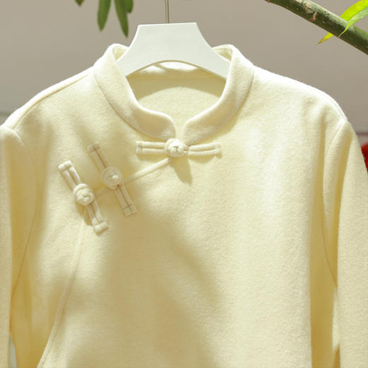 【抖音专属】新中式上衣+直筒裤（25709295+25810204-云痕） 商品图1