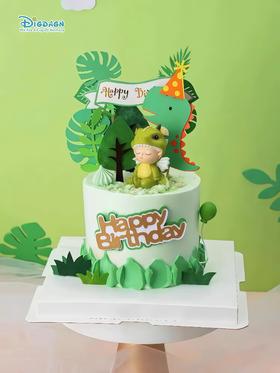 【蛋壳恐龙3】叮当CAKE爆款儿童蛋糕-鲜果奶油蛋糕
