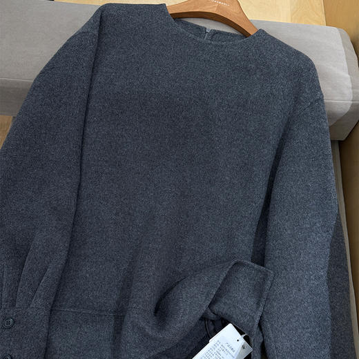 【预售7天】良木礼羊毛圆领上衣（D25101760F） 商品图0