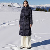 下架-EITIE爱特爱加厚保暖长款收腰连帽鹅绒显瘦冬季新款羽绒服D2511909X 商品缩略图3