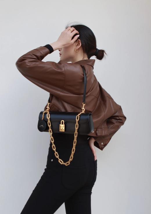 爆99！【女明星本命裤 】细长直玻尿酸润肤裤万能搭加绒弹力小黑裤高腰显瘦修身打底裤外穿H223060758 商品图2