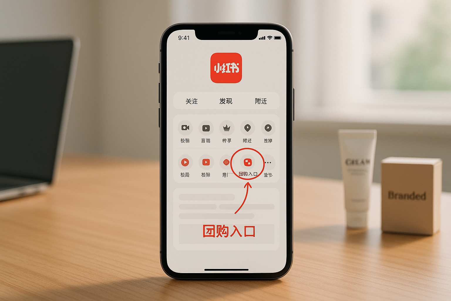 小红书团购入口在哪？具体查找方式