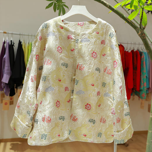 【抖音专属】新中式外套（23810450-玉色） 商品图0