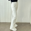 蓝精奥地利天丝微喇牛仔裤四面弹白色显瘦喇叭裤 商品缩略图1
