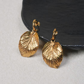 北京仓｜Goossens Paris-BALADE-金色树叶 耳钉 ［法国设计师］