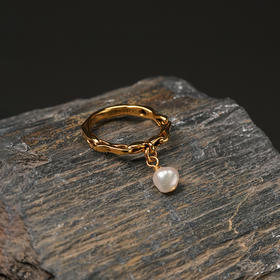 北京仓｜Goossens Paris-RIVIERA-淡水珍珠 链条 戒指［法国设计师］