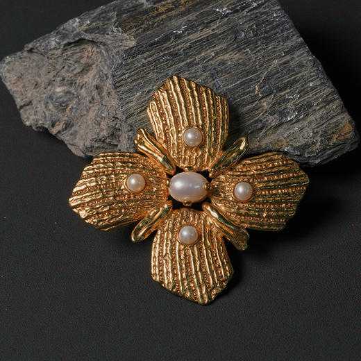 北京仓｜Goossens Paris-Circé Shell-金色贝壳 胸针［法国设计师］ 商品图12