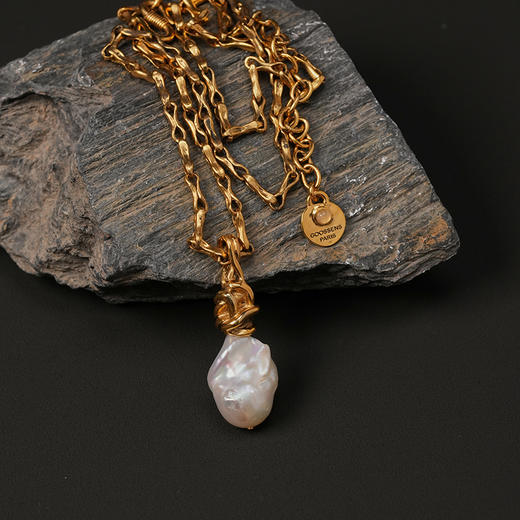 北京仓｜Goossens Paris-RIVIERA-淡水珍珠 水滴 长项链［法国设计师］ 商品图0