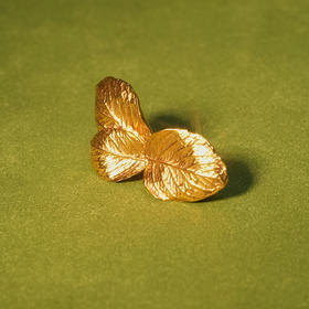 北京仓｜Goossens Paris-BAGUE 3 FEUILLES BALADE-金色树叶 戒指［法国设计师］