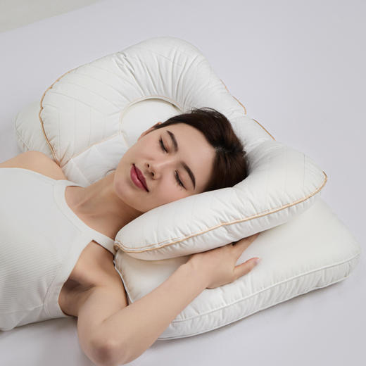 自然醒双层决明子太空枕全棉草本决明子颈椎枕头双层不压手枕芯XK 商品图1