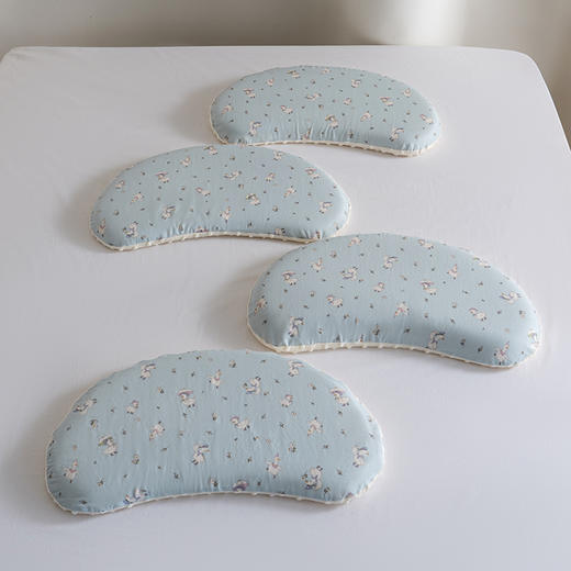 自然醒绒豆豆A类母婴级全棉月牙硅胶儿童枕学生枕芯XK 商品图9