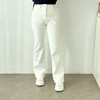蓝精奥地利天丝微喇牛仔裤四面弹白色显瘦喇叭裤 商品缩略图4