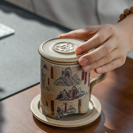 万仟堂陶瓷办公杯敦煌系列 商品图2