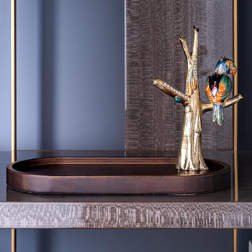 E-LB-S15215J  罗比罗丹  鹦鹉收纳盘摆件 商品图4