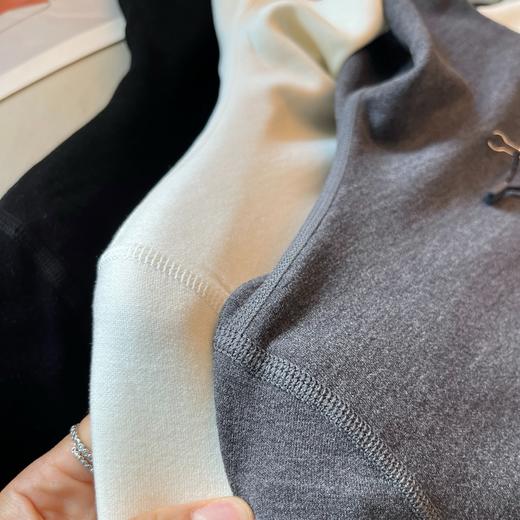 “御寒专家”三秒速热，羊毛+醋酸+德绒。碧自发热黑科技半高领打底衫 商品图5