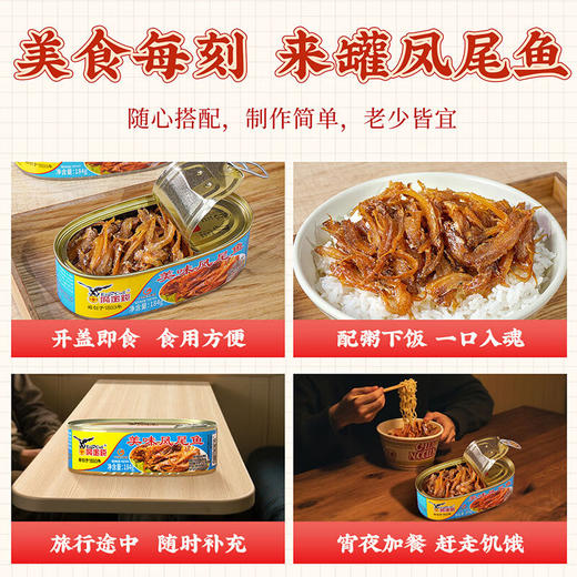 鹰金钱牌拉盖美味凤尾鱼184G（海宝） 商品图6