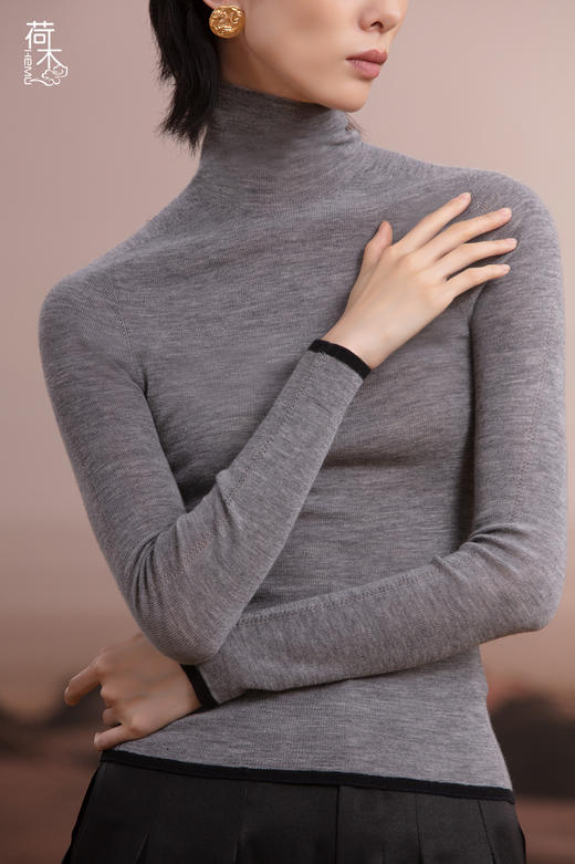 荷木HEMU丨如初·高领羊绒衫 商品图5