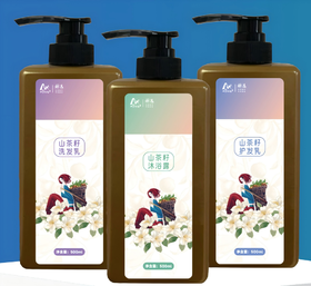 山茶籽生活礼包(500m山茶籽洗发乳+500ml山茶籽洗发乳+500ml山茶籽沐浴露)【GY】