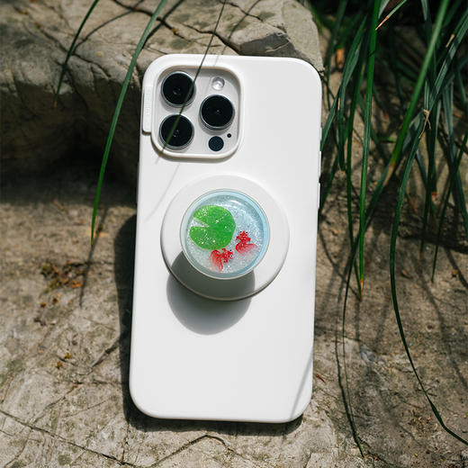 【城市限定巡游】南京·金鱼池 POPGRIP泡泡骚手机粘贴式气囊支架 Airbag软垫系列 蓝色 动物 商品图2