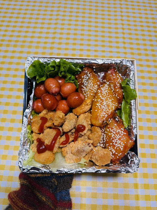 【三味小食】鸡翅+鸡米花+爆汁肠 商品图2