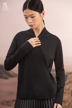 荷木HEMU丨如初·交领羊绒短衫