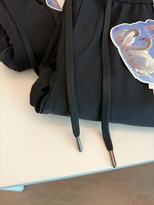 冬季光感UV锁温90白鹅绒纯色加绒保暖锥形小直筒羽绒裤棉裤情侣装 商品图2