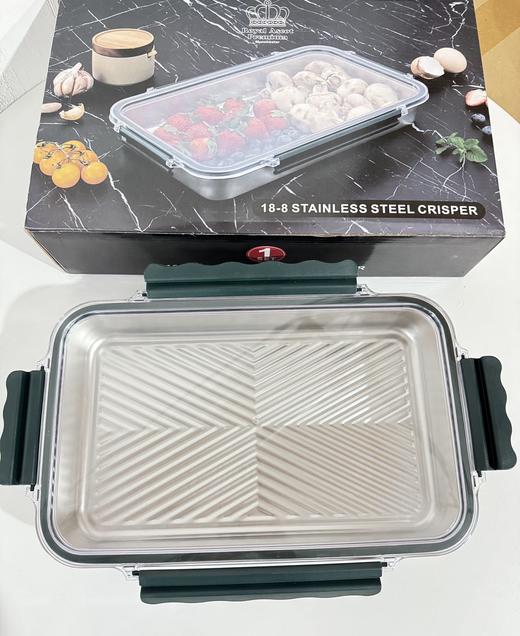 很厚！很扎实！饺子盘 厨房保鲜黑科技不锈钢保鲜盒 商品图7