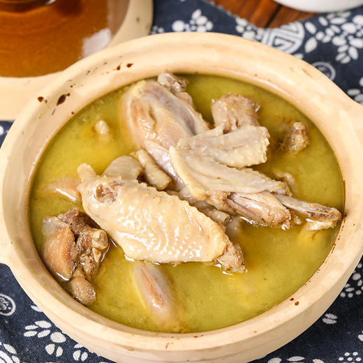 【严选】【农家散养土鸡 无抗生素无重金属无药物残留】汪集土鸡汤 慢火熬制 鸡汤浓厚 每一块鸡肉都鲜嫩入味 营养滋补650g/1300g（厂家直发） 商品图1