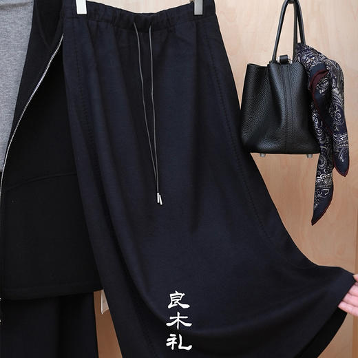 【特价不退换】【预售7天】良木礼休闲抽绳半裙(D25103405) 商品图0