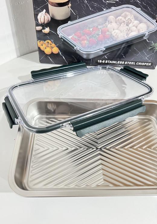 很厚！很扎实！饺子盘 厨房保鲜黑科技不锈钢保鲜盒 商品图8