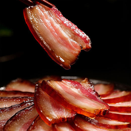 苕猪重庆老腊肉礼盒 手工切片 300克*1盒 重庆农家风味柴火烟熏特产 商品图2