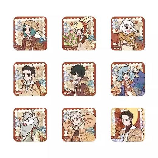 非人哉 城市出游 马口铁徽章 吧唧 全9种 8包/盒 国谷 商品图0