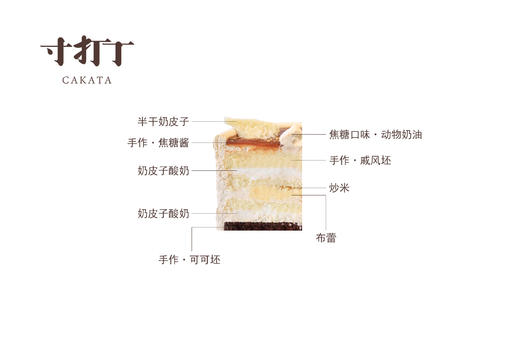 焦糖半干奶皮子酸奶·炒米布蕾蛋糕（可备注少糖） 商品图4